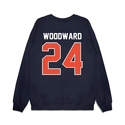 Illinois - NCAA Football : Vernon Woodward - Vintage Helmet Premium Crewneck Sweatshirt-1