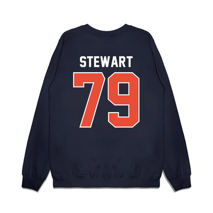 Illinois - NCAA Football : Zafir Stewart - Vintage Helmet Premium Crewneck Sweatshirt-1