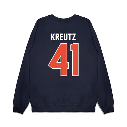 Illinois - NCAA Football : James Kreutz - Vintage Helmet Premium Crewneck Sweatshirt-1