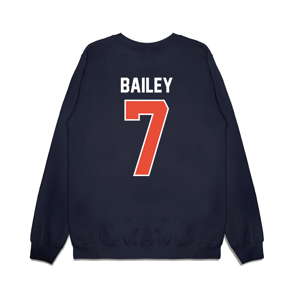 Illinois - NCAA Football : Matthew Bailey - Vintage Helmet Premium Crewneck Sweatshirt-1