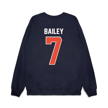 Illinois - NCAA Football : Matthew Bailey - Vintage Helmet Premium Crewneck Sweatshirt-1