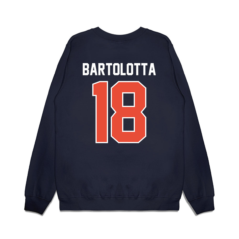 Illinois - NCAA Football : Michael Bartolotta - Vintage Helmet Premium Crewneck Sweatshirt-1
