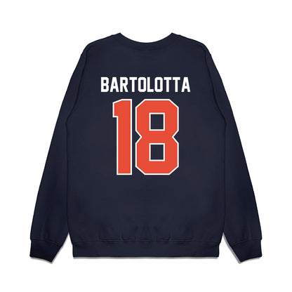 Illinois - NCAA Football : Michael Bartolotta - Vintage Helmet Premium Crewneck Sweatshirt-1