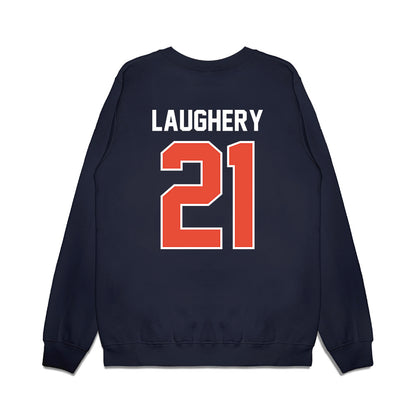 Illinois - NCAA Football : Aidan Laughery - Vintage Helmet Premium Crewneck Sweatshirt-1