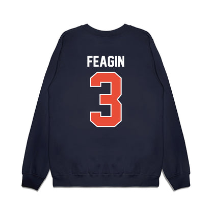 Illinois - NCAA Football : Kaden Feagin - Vintage Helmet Premium Crewneck Sweatshirt-1