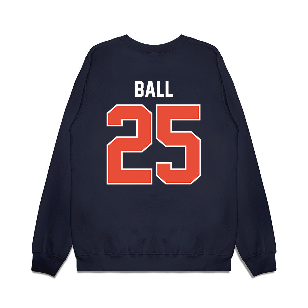 Illinois - NCAA Football : Aaron Ball - Vintage Helmet Premium Crewneck Sweatshirt-1