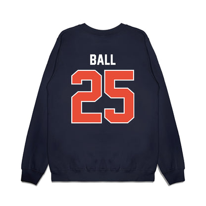 Illinois - NCAA Football : Aaron Ball - Vintage Helmet Premium Crewneck Sweatshirt-1