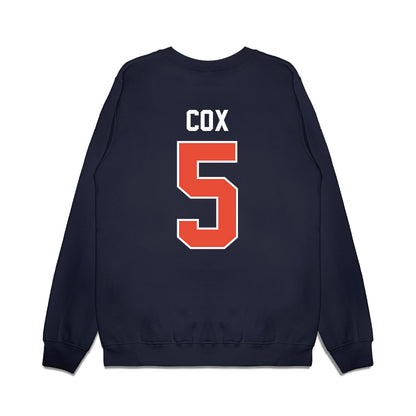Illinois - NCAA Football : Torrie Cox - Vintage Helmet Premium Crewneck Sweatshirt-1
