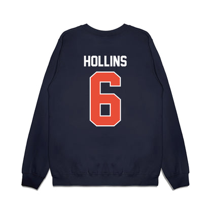 Illinois - NCAA Football : Ashton Hollins - Vintage Helmet Premium Crewneck Sweatshirt-1