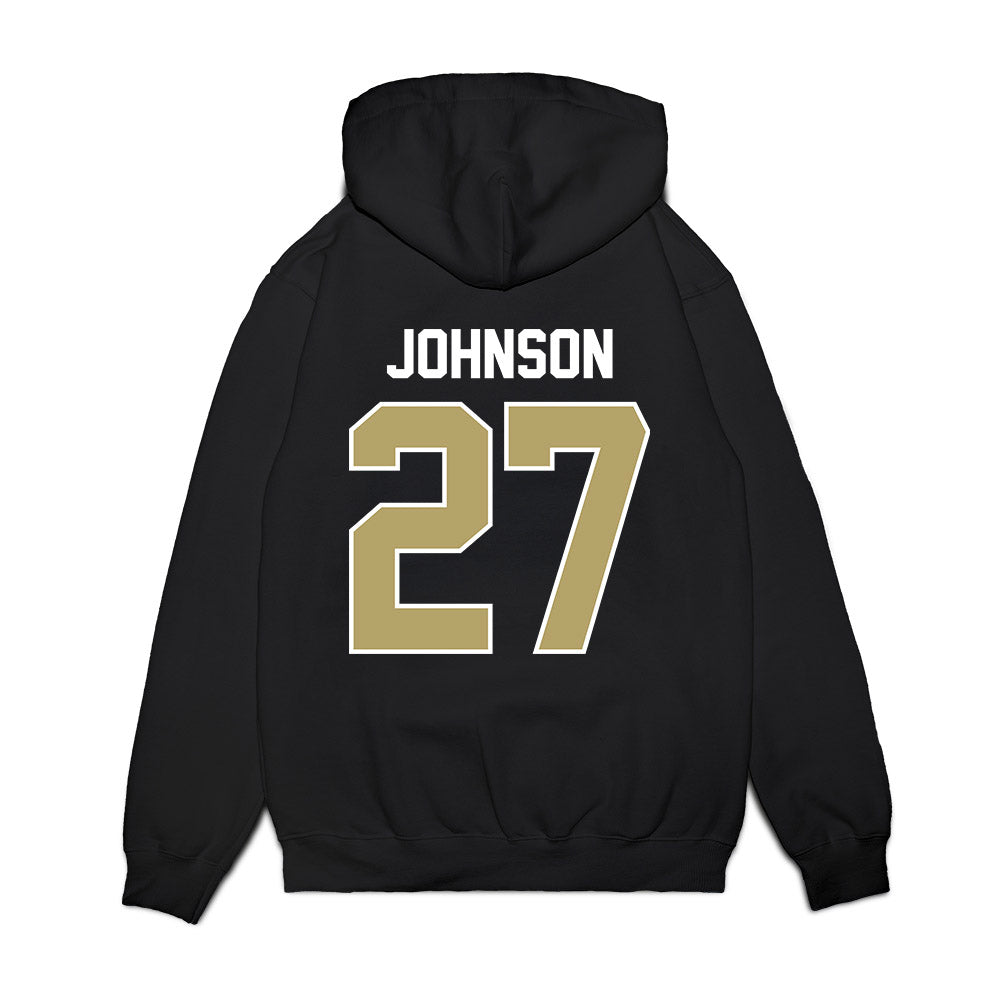 Central Florida - NCAA Football : Chasen Johnson - Vintage Helmet Premium Hooded Sweatshirt-1