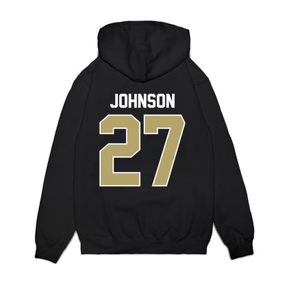 Central Florida - NCAA Football : Chasen Johnson - Vintage Helmet Premium Hooded Sweatshirt-1