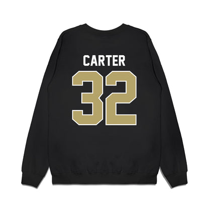Central Florida - NCAA Football : Michael Carter - Vintage Helmet Premium Crewneck Sweatshirt-1