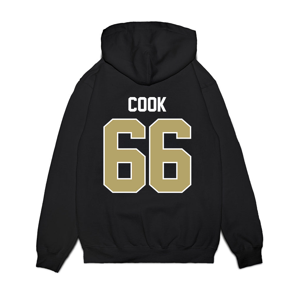 Central Florida - NCAA Football : Colin Cook - Vintage Helmet Premium Hooded Sweatshirt-1