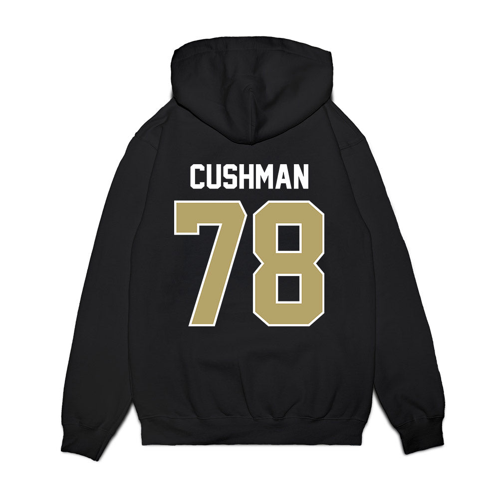 Central Florida - NCAA Football : Preston Cushman - Vintage Helmet Premium Hooded Sweatshirt-1