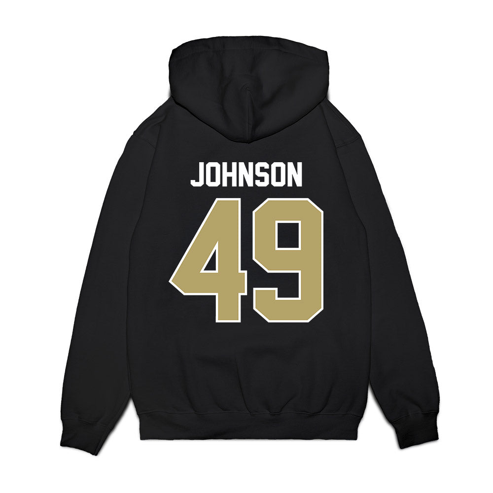 Central Florida - NCAA Football : Quinten Johnson - Vintage Helmet Premium Hooded Sweatshirt-1