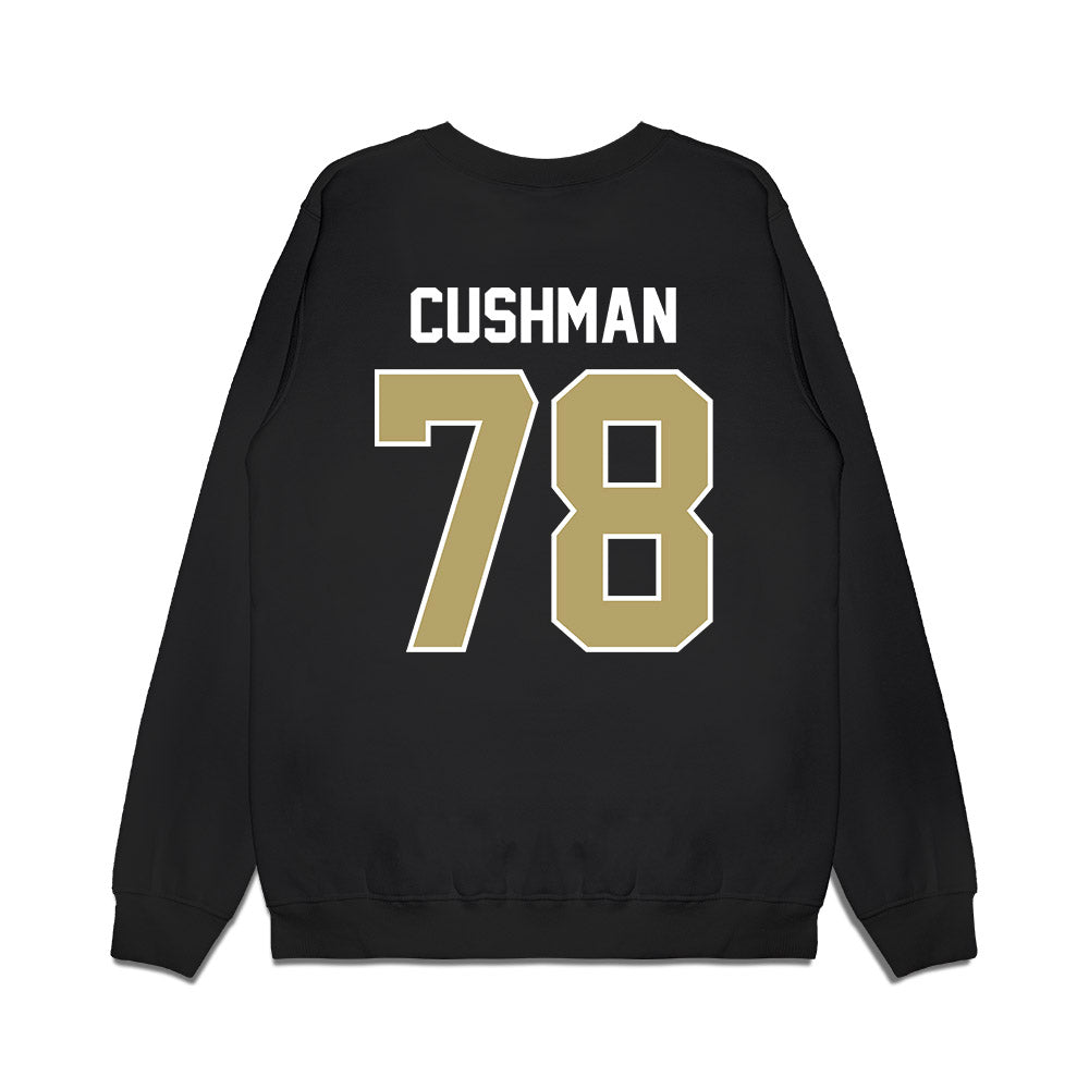 Central Florida - NCAA Football : Preston Cushman - Vintage Helmet Premium Crewneck Sweatshirt-1