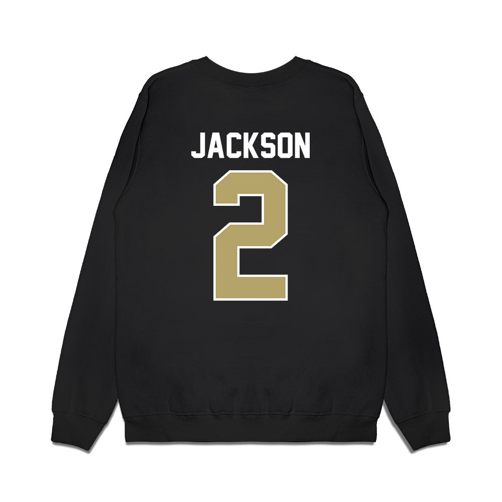 Central Florida - NCAA Football : Tayven Jackson - Vintage Helmet Premium Crewneck Sweatshirt-1