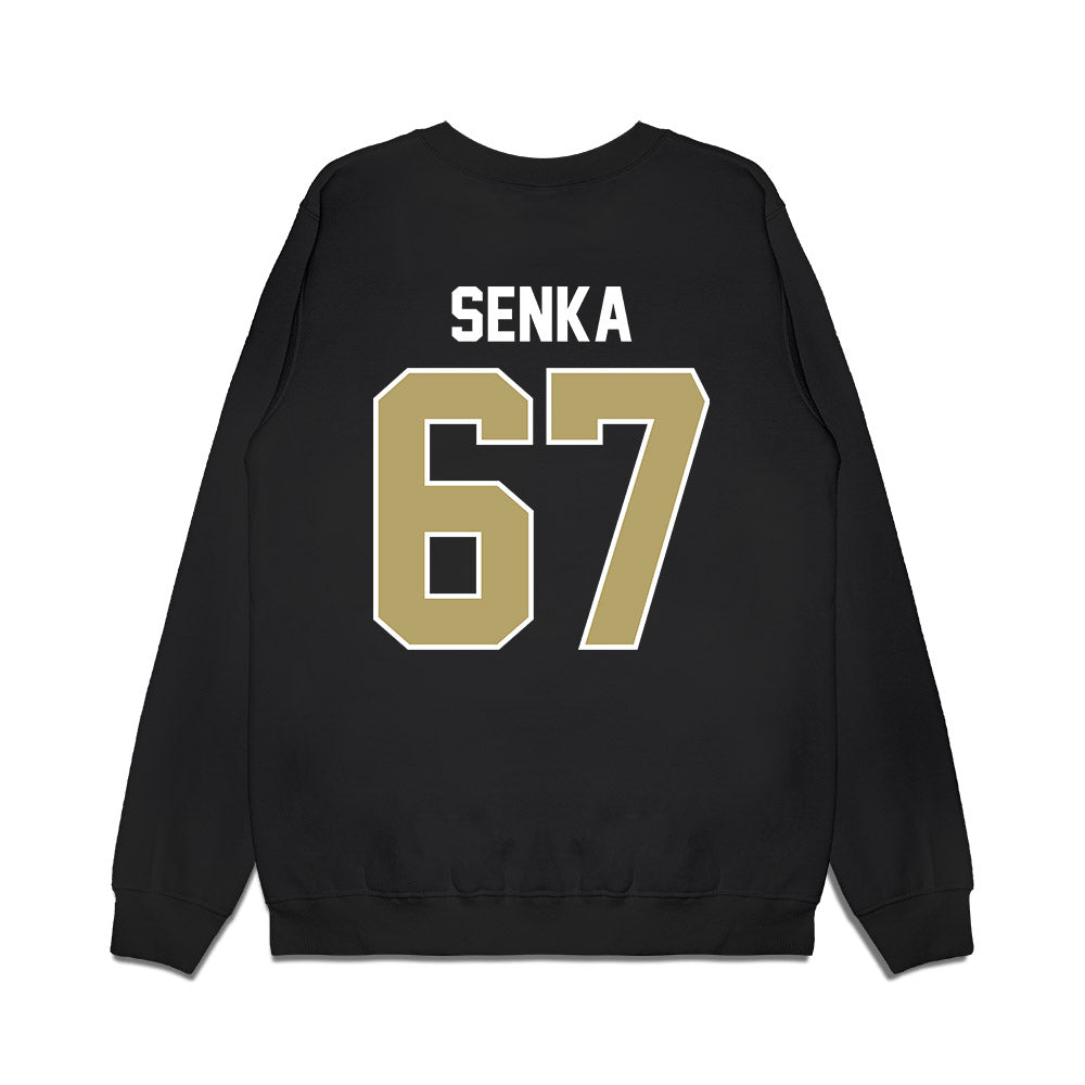 Central Florida - NCAA Football : Noah Senka - Vintage Helmet Premium Crewneck Sweatshirt-1