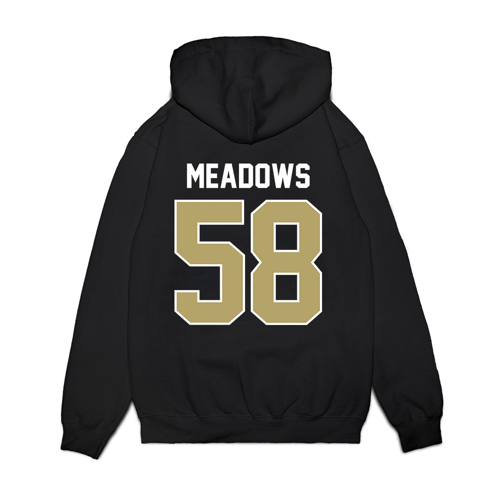 Central Florida - NCAA Football : Connor Meadows - Vintage Helmet Premium Hooded Sweatshirt-1