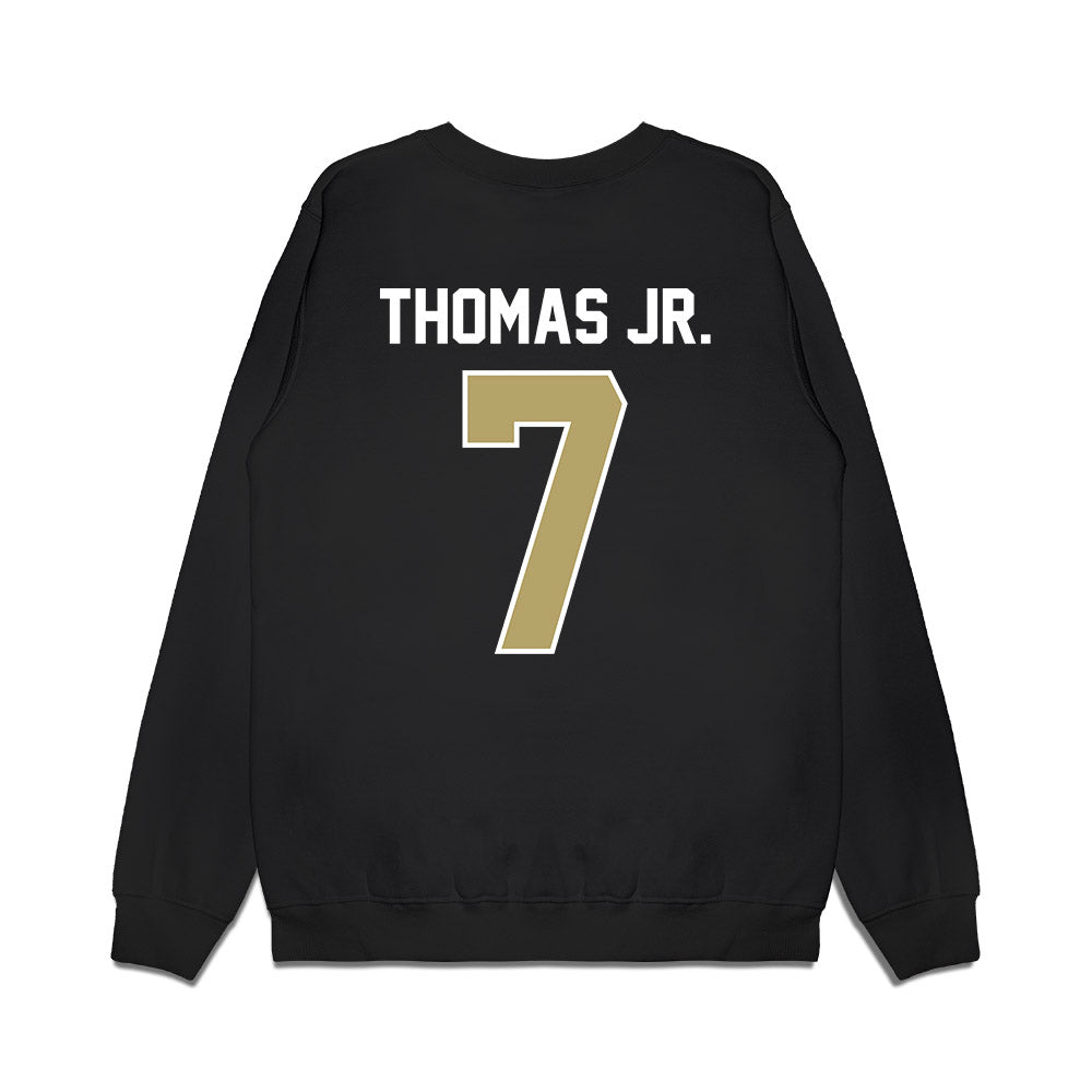 Central Florida - NCAA Football : Duane Thomas Jr. - Vintage Helmet Premium Crewneck Sweatshirt-1