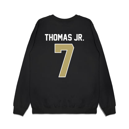 Central Florida - NCAA Football : Duane Thomas Jr. - Vintage Helmet Premium Crewneck Sweatshirt-1