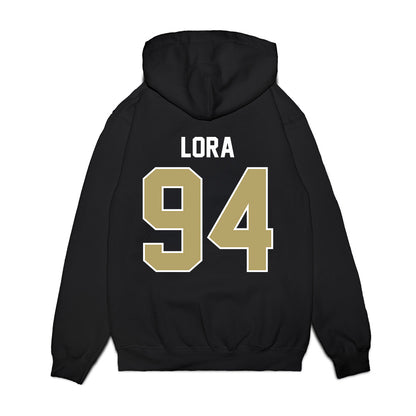 Central Florida - NCAA Football : Rodney Lora - Vintage Helmet Premium Hooded Sweatshirt-1