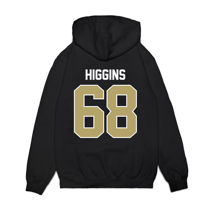 Central Florida - NCAA Football : Ethan Higgins - Vintage Helmet Premium Hooded Sweatshirt-1