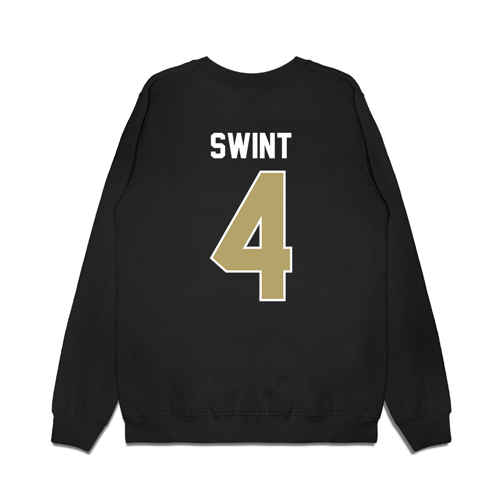 Central Florida - NCAA Football : Taevion Swint - Vintage Helmet Premium Crewneck Sweatshirt-1