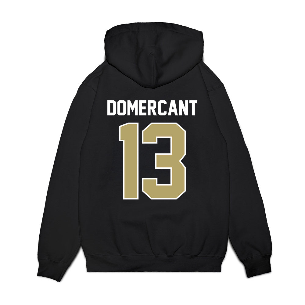 Central Florida - NCAA Football : Chris Domercant - Vintage Helmet Premium Hooded Sweatshirt-1