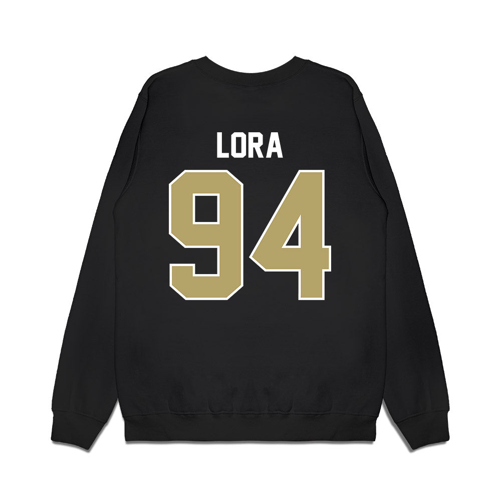 Central Florida - NCAA Football : Rodney Lora - Vintage Helmet Premium Crewneck Sweatshirt-1
