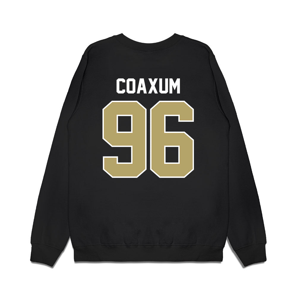 Central Florida - NCAA Football : Anthony Coaxum - Vintage Helmet Premium Crewneck Sweatshirt-1