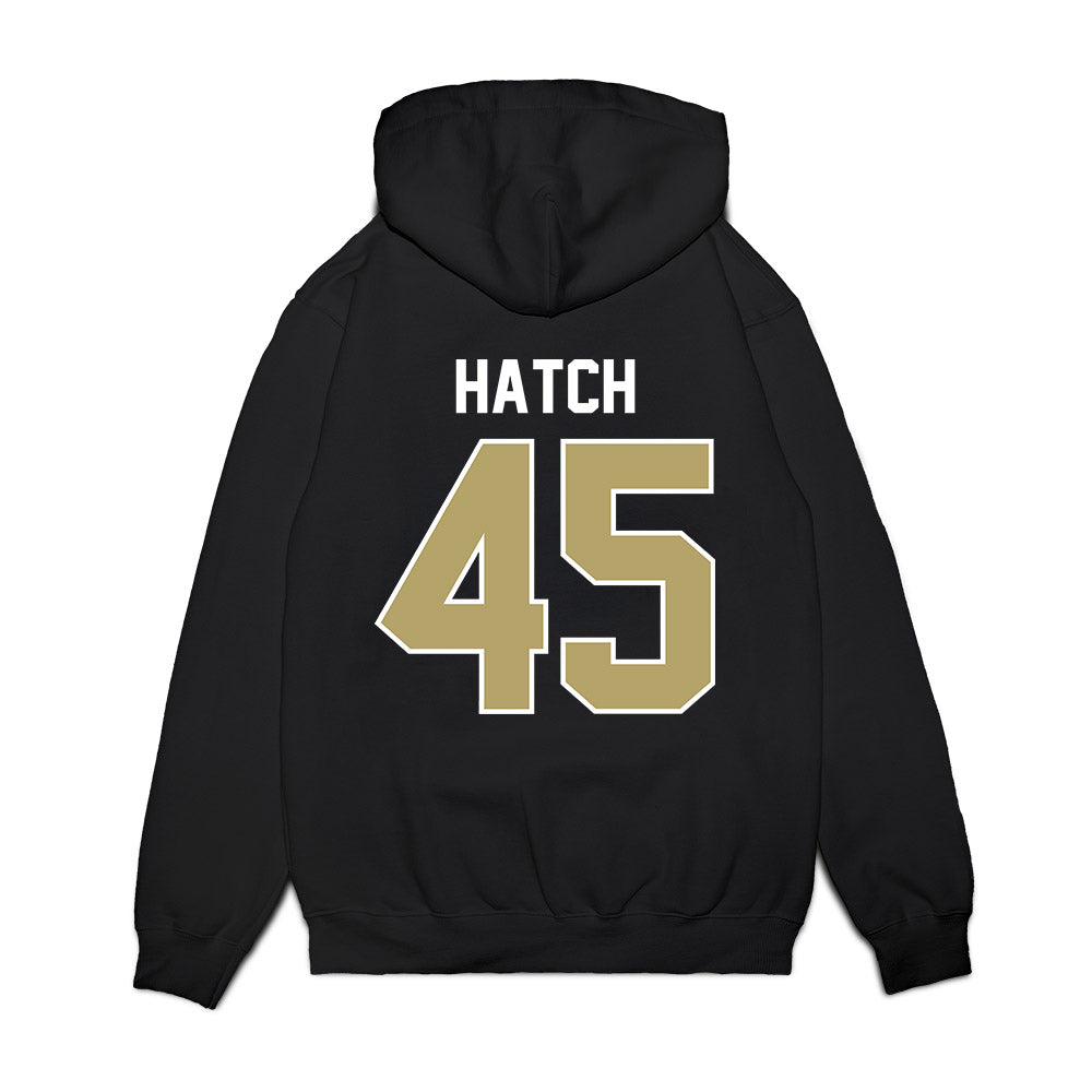 Central Florida - NCAA Football : Quentin Hatch - Vintage Helmet Premium Hooded Sweatshirt-1
