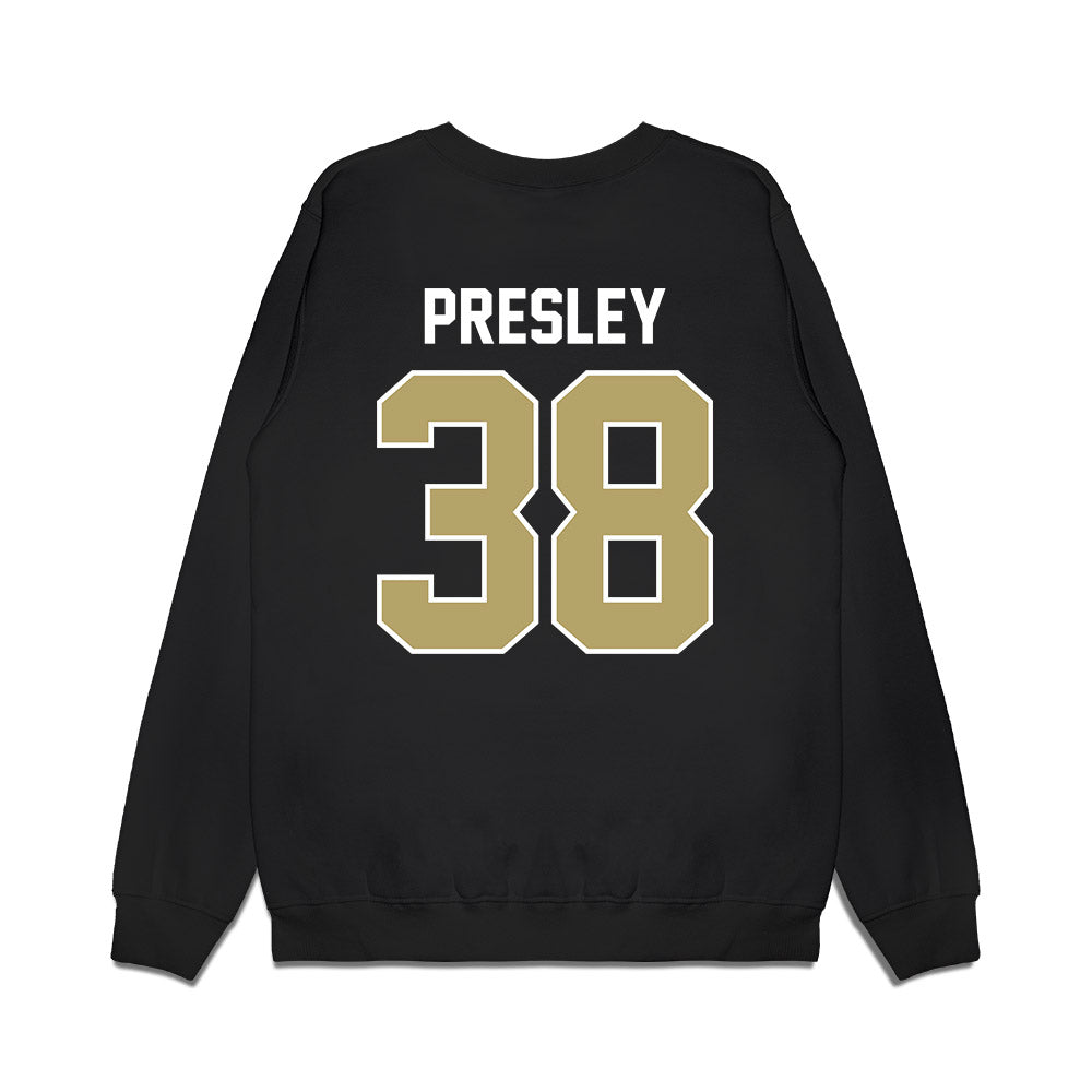 Central Florida - NCAA Football : Jashad Presley - Vintage Helmet Premium Crewneck Sweatshirt-1