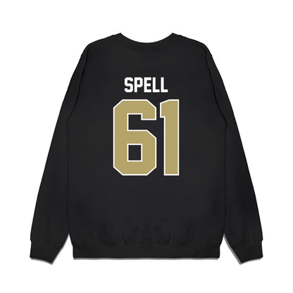 Central Florida - NCAA Football : Owen Spell - Vintage Helmet Premium Crewneck Sweatshirt-1
