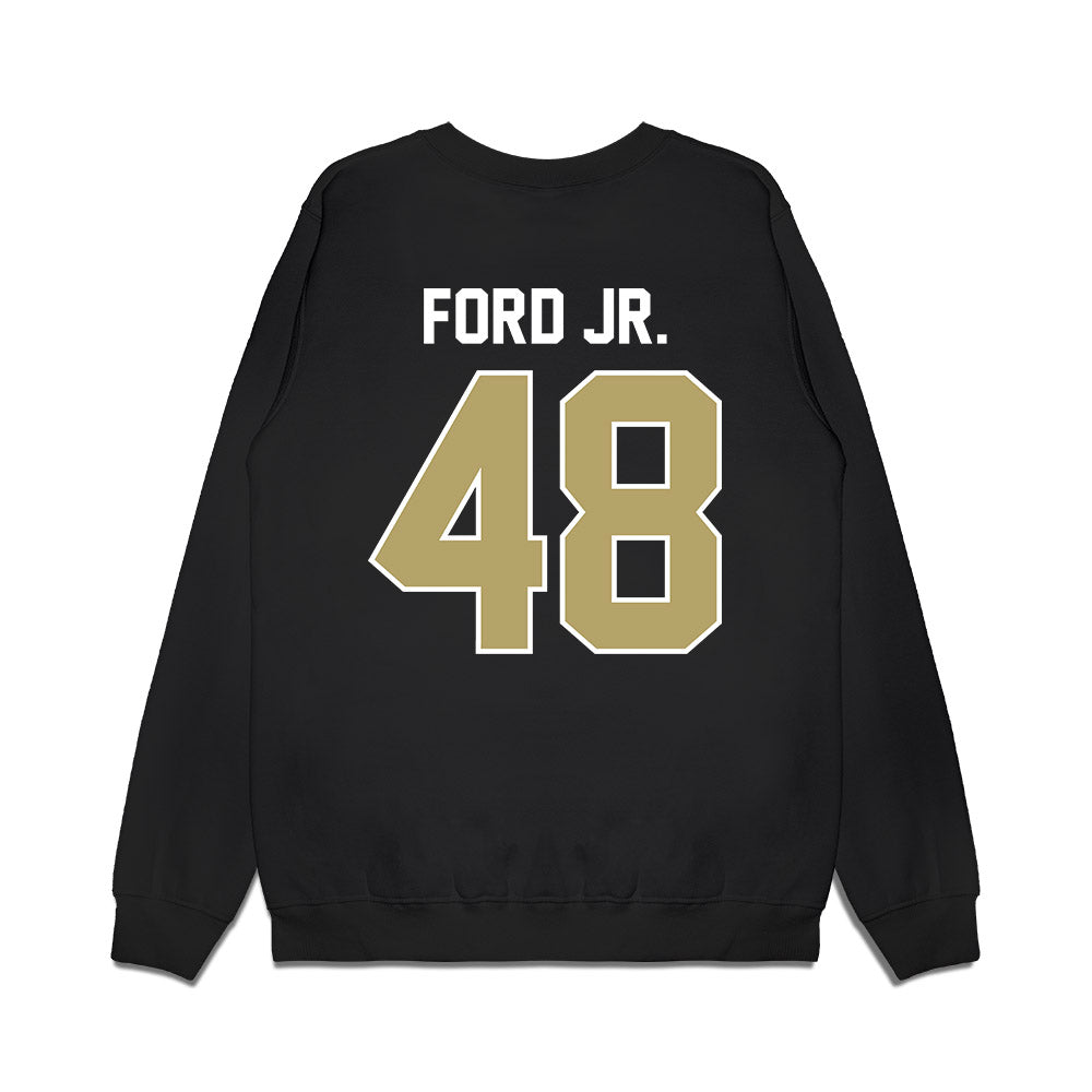 Central Florida - NCAA Football : Troy Ford Jr. - Vintage Helmet Premium Crewneck Sweatshirt-1