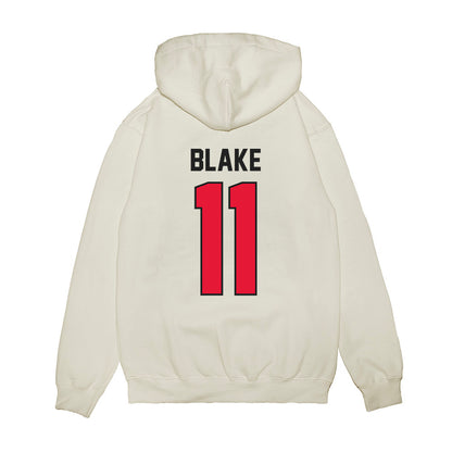Rutgers - NCAA Football : Logan Blake - Vintage Helmet Premium Hooded Sweatshirt-1