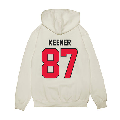 Rutgers - NCAA Football : Monte Keener - Vintage Helmet Premium Hooded Sweatshirt-1