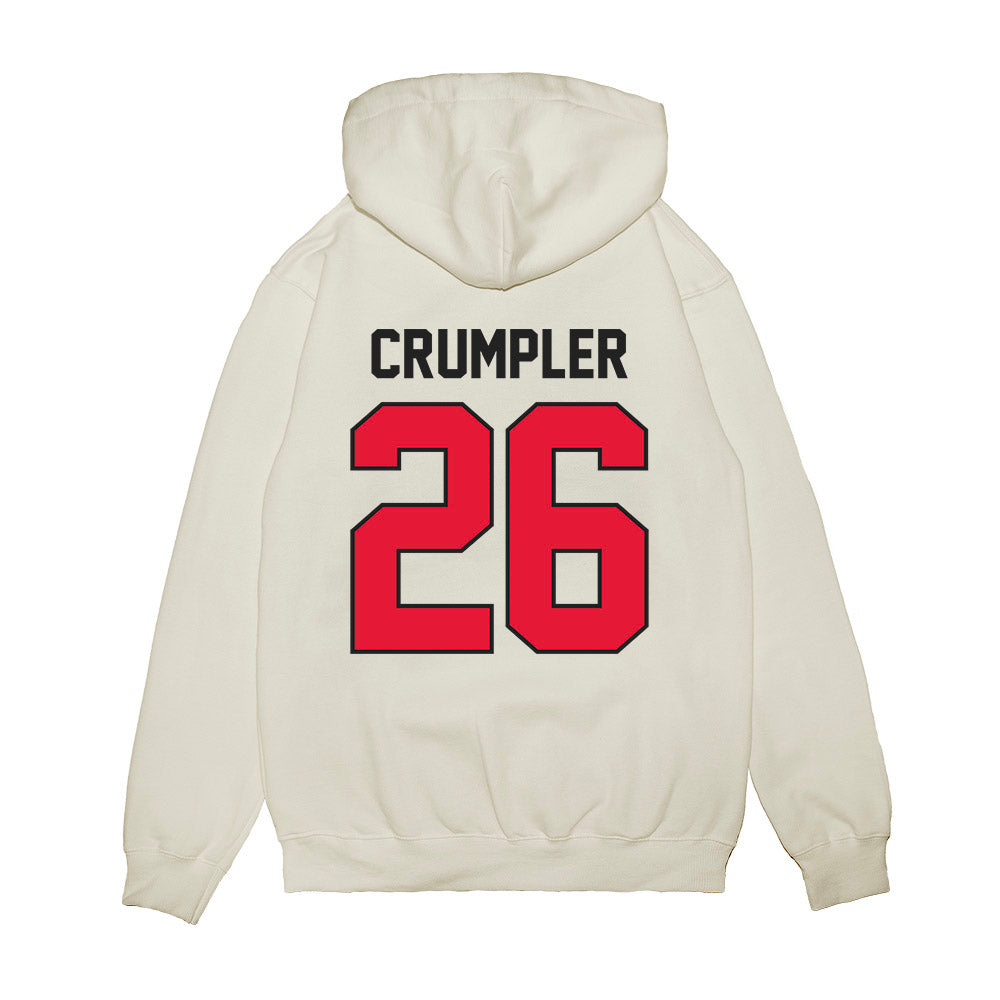 Rutgers - NCAA Football : Isaiah Crumpler - Vintage Helmet Premium Hooded Sweatshirt-1