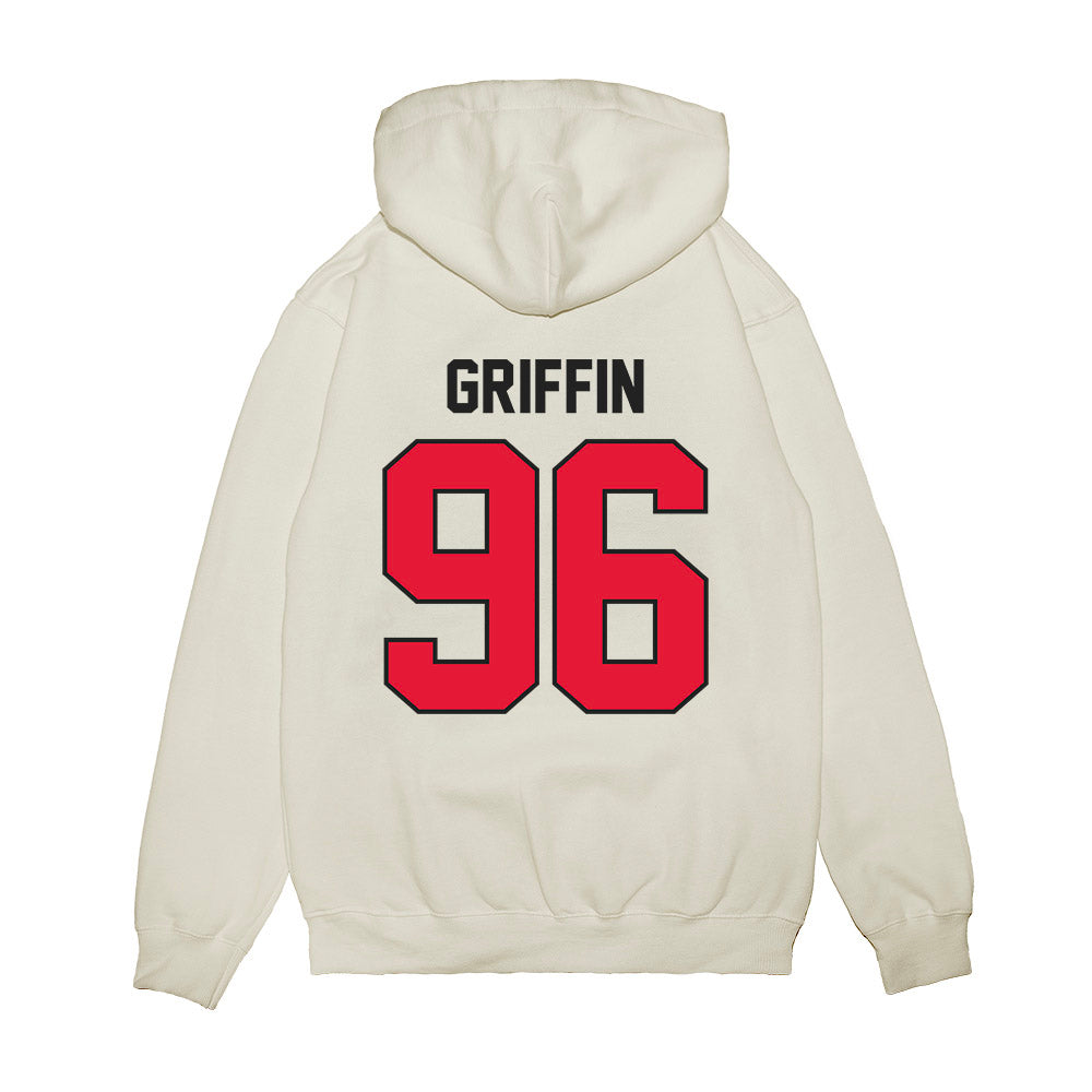 Rutgers - NCAA Football : Keshon Griffin - Vintage Helmet Premium Hooded Sweatshirt-1
