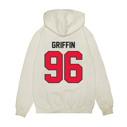 Rutgers - NCAA Football : Keshon Griffin - Vintage Helmet Premium Hooded Sweatshirt-1