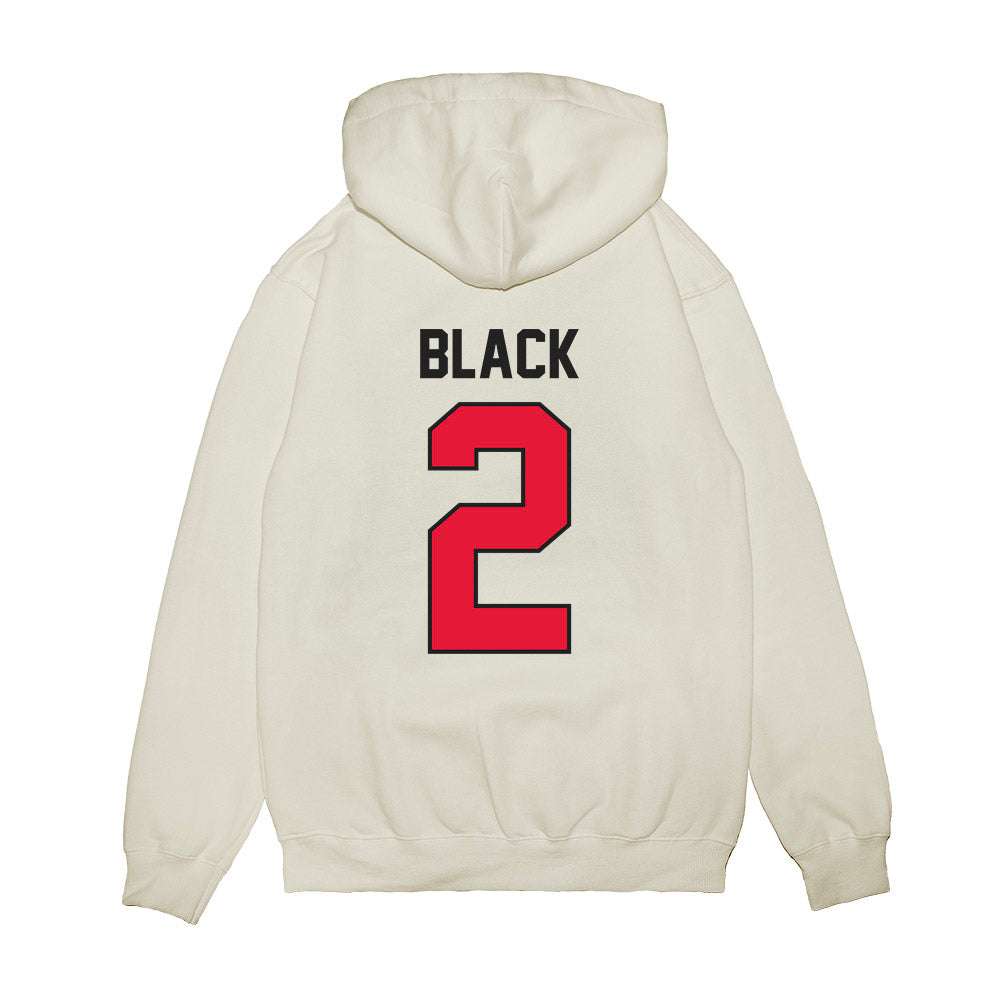 Rutgers - NCAA Football : Benjamin Black - Vintage Helmet Premium Hooded Sweatshirt-1