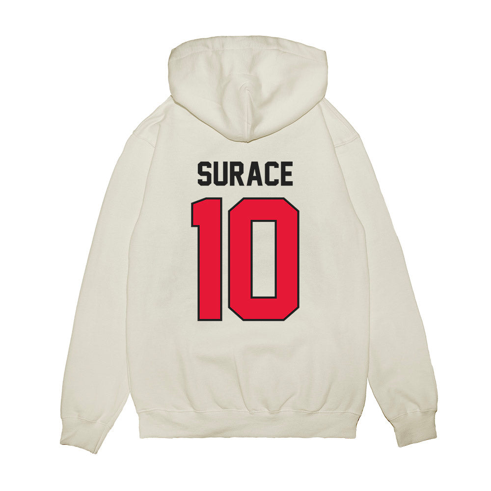 Rutgers - NCAA Football : AJ Surace - Vintage Helmet Premium Hooded Sweatshirt-1