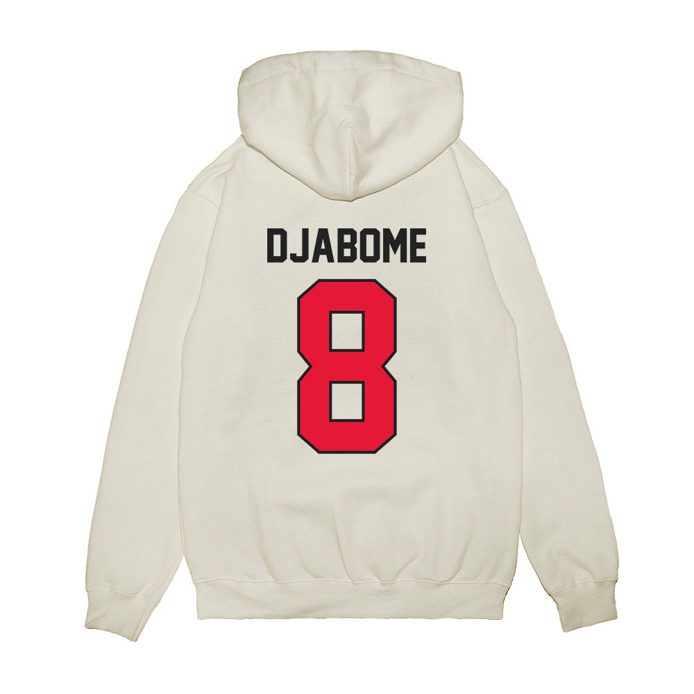 Rutgers - NCAA Football : Dariel Djabome - Vintage Helmet Premium Hooded Sweatshirt-1