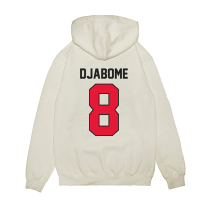 Rutgers - NCAA Football : Dariel Djabome - Vintage Helmet Premium Hooded Sweatshirt-1