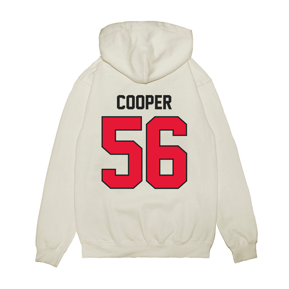Rutgers - NCAA Football : Sean Cooper - Vintage Helmet Premium Hooded Sweatshirt-1