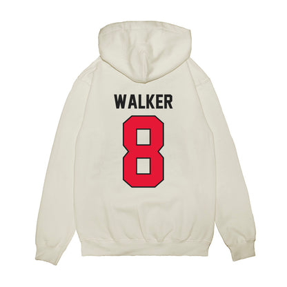 Rutgers - NCAA Football : Jordan Walker - Vintage Helmet Premium Hooded Sweatshirt-1