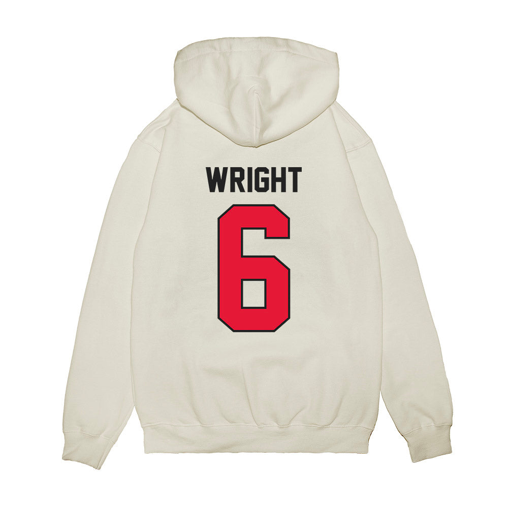 Rutgers - NCAA Football : Abram Wright - Vintage Helmet Premium Hooded Sweatshirt-1