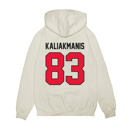 Rutgers - NCAA Football : Dino Kaliakmanis - Vintage Helmet Premium Hooded Sweatshirt-1