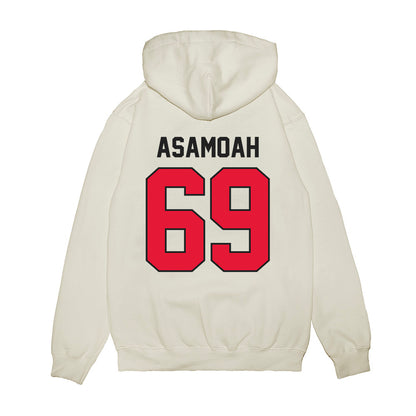 Rutgers - NCAA Football : Kwabena Asamoah - Vintage Helmet Premium Hooded Sweatshirt-1