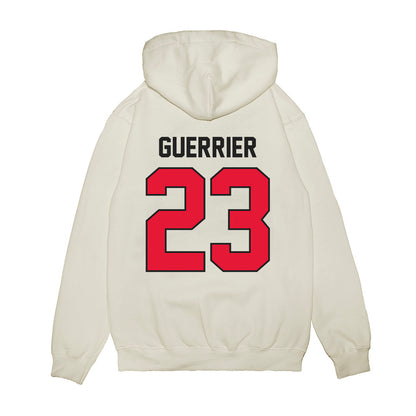 Rutgers - NCAA Football : Edd Guerrier - Vintage Helmet Premium Hooded Sweatshirt-1